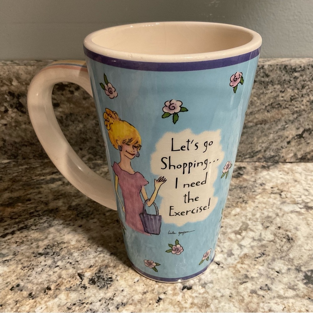 Let’s Go Shopping Mug Tumbleweed Pottery